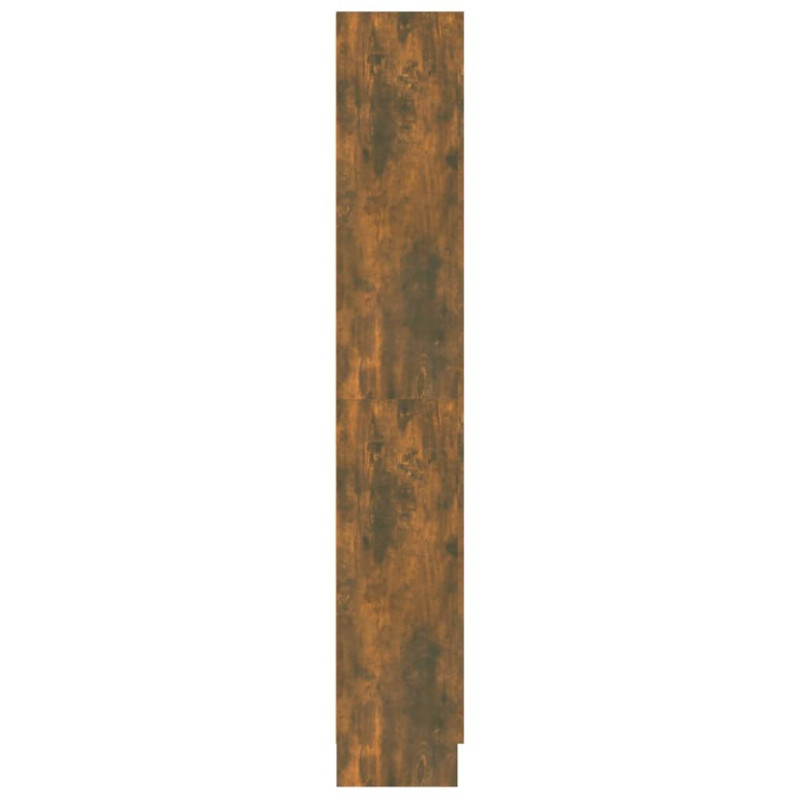 Produktbild för Bokhylla rökfärgad ek 82,5x30,5x185,5 cm konstruerat trä
