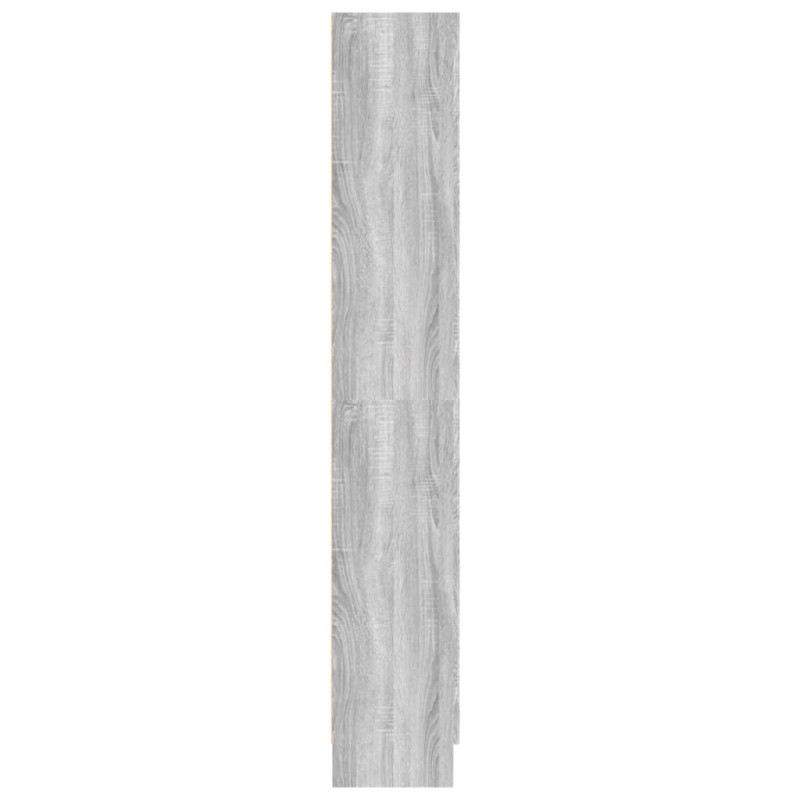 Produktbild för Bokhylla grå sonoma 82,5x30,5x185,5 cm konstruerat trä