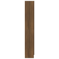 Miniatyr av produktbild för Bokhylla brun ek 82,5x30,5x185,5 cm konstruerat trä