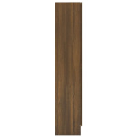 Miniatyr av produktbild för Vitrinskåp brun ek 82,5x30,5x150 cm konstruerat trä