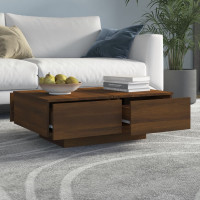 Produktbild för Soffbord brunek 90x60x31 cm konstruerat trä
