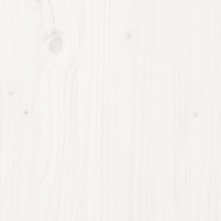 Produktbild för Sängram vit massivt trä 140x190 cm