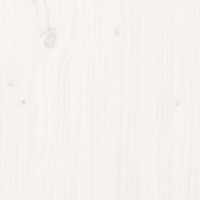Miniatyr av produktbild för Sängram vit massivt trä 135x190 cm
