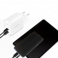 Produktbild för USB-laddare 2 x USB-C PD 40W GaN