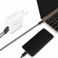 Produktbild för USB-laddare 2 x USB-C PD 65W GaN