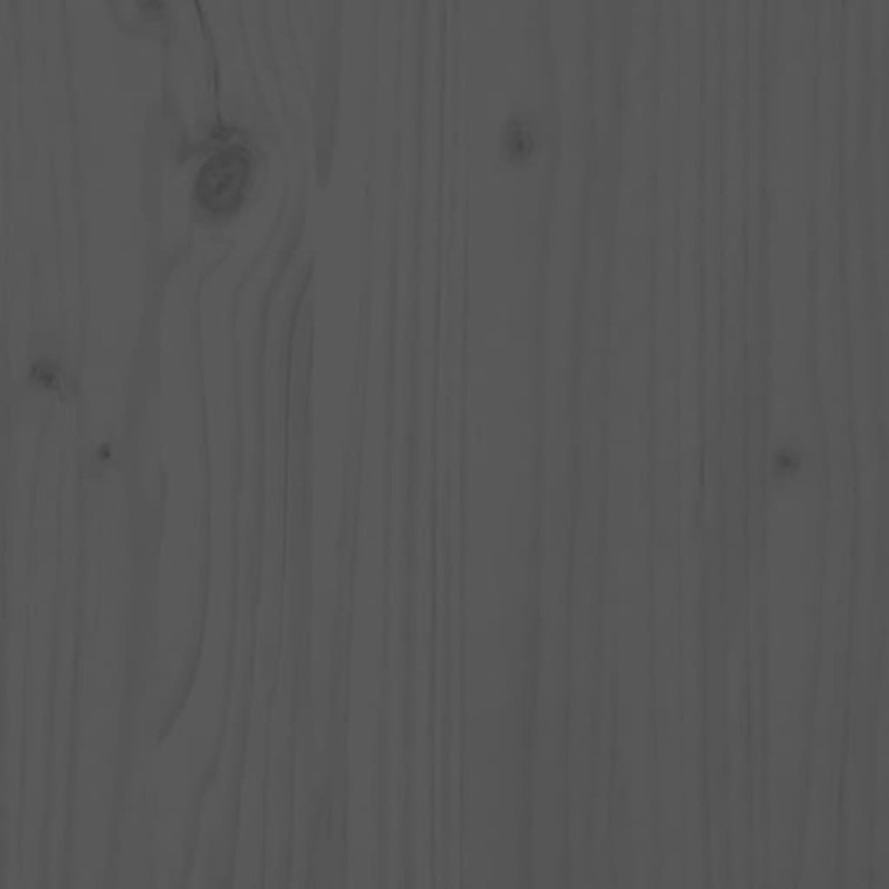 Produktbild för Sängram grå massiv furu 100x200 cm enkelsäng