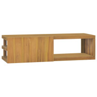 Produktbild för Väggmonterat badrumsskåp 110x40x30 cm massiv teak