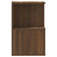 Produktbild för Sängbord 2 st brun ek 35x35x55 cm konstruerat trä