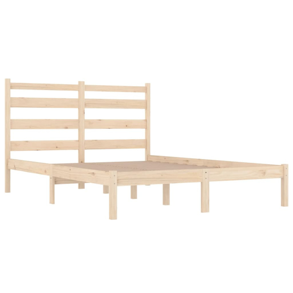 Produktbild för Sängram massivt trä 200x200 cm