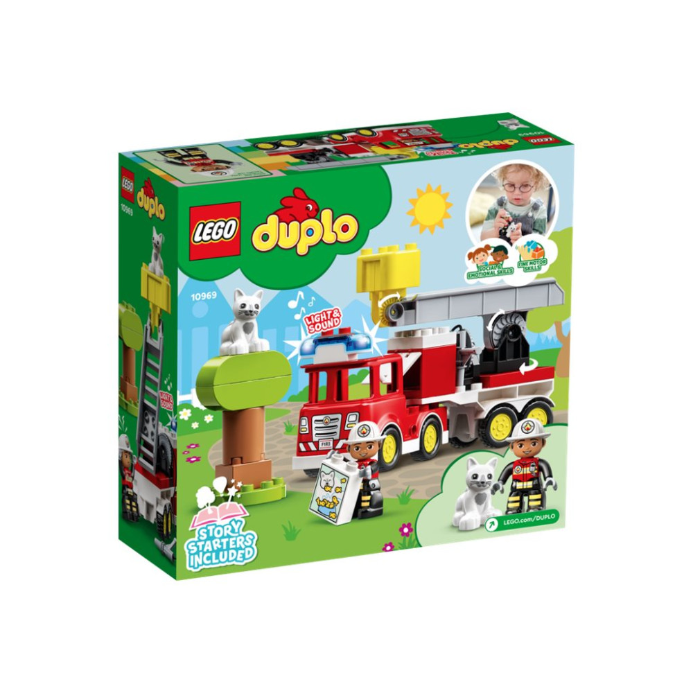 Produktbild för LEGO DUPLO 10969 - Brandbil med räddning - byggsats