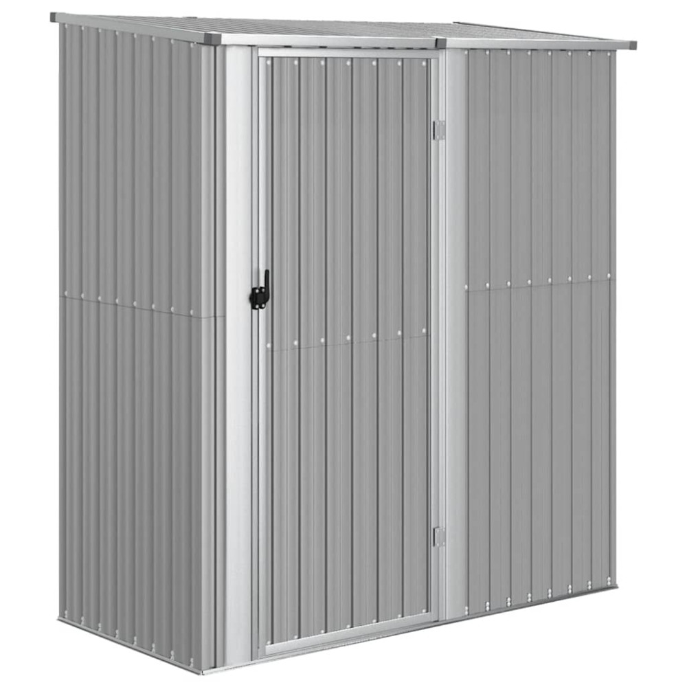 Produktbild för Trädgårdsskjul grå 180,5x97x209,5 cm galvaniserat stål