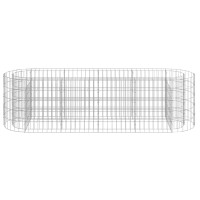 Produktbild för Planteringsgabion galvaniserat järn 190x50x50 cm