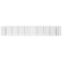 Produktbild för Planteringsgabion galvaniserat järn 330x50x50 cm