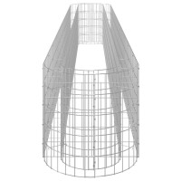 Produktbild för Planteringsgabion galvaniserat järn 400x50x50 cm