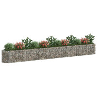 Produktbild för Planteringsgabion galvaniserat järn 470x50x50 cm