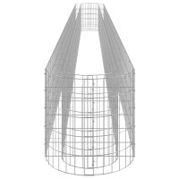 Produktbild för Planteringsgabion galvaniserat järn 610x50x50 cm