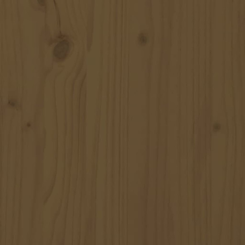 Produktbild för Sängram honungsbrun massivt trä 140x200 cm