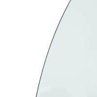 Miniatyr av produktbild för Glasskiva för öppen spis halvrund 800x600 mm
