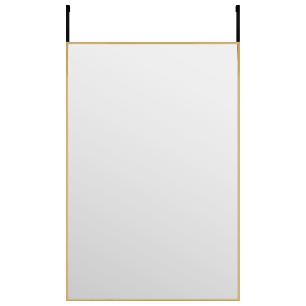 Produktbild för Dörrspegel guld 40x60 cm glas och aluminium