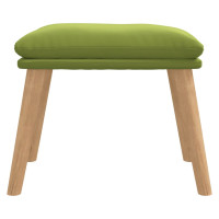 Produktbild för Fotpall ljusgrön 45x29,5x35 cm sammet