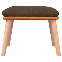 Produktbild för Fotpall brun 45x29,5x35 cm tyg och konstläder