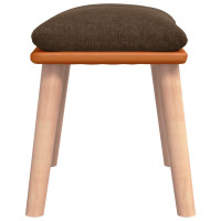 Produktbild för Fotpall brun 45x29,5x35 cm tyg och konstläder