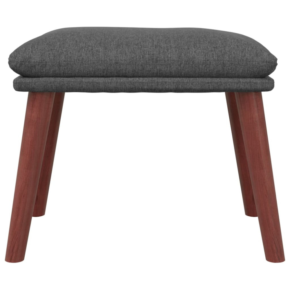 Produktbild för Fotpall mörkgrå 45x29,5x35 cm tyg