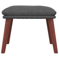 Produktbild för Fotpall mörkgrå 45x29,5x35 cm tyg