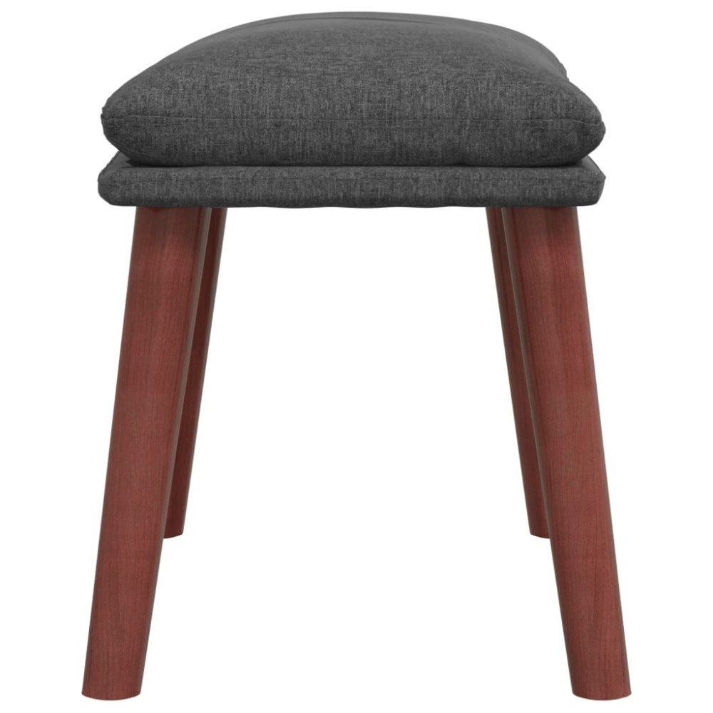 Produktbild för Fotpall mörkgrå 45x29,5x35 cm tyg
