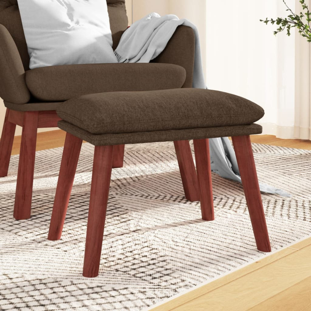 Produktbild för Fotpall brun 45x29,5x35 cm tyg
