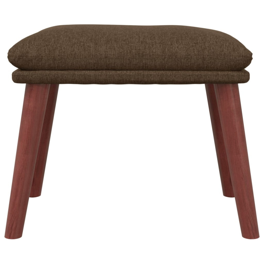 Produktbild för Fotpall brun 45x29,5x35 cm tyg