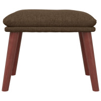Produktbild för Fotpall brun 45x29,5x35 cm tyg