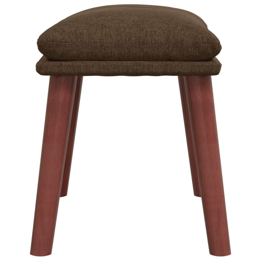 Produktbild för Fotpall brun 45x29,5x35 cm tyg