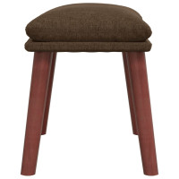 Produktbild för Fotpall brun 45x29,5x35 cm tyg