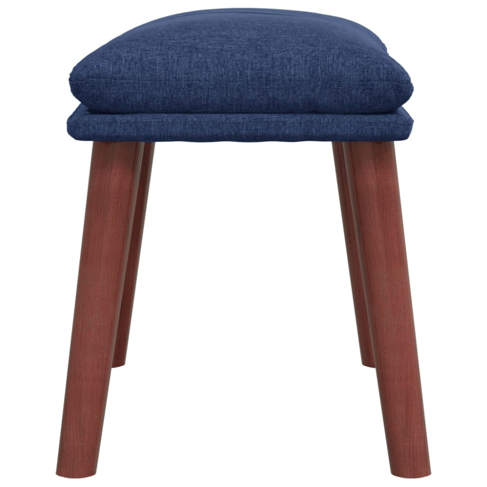 Produktbild för Fotpall blå 45x29,5x35 cm tyg