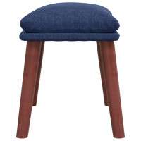 Produktbild för Fotpall blå 45x29,5x35 cm tyg