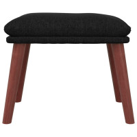 Produktbild för Fotpall svart 45x29,5x35 cm tyg