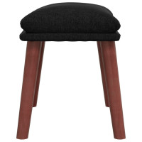 Produktbild för Fotpall svart 45x29,5x35 cm tyg