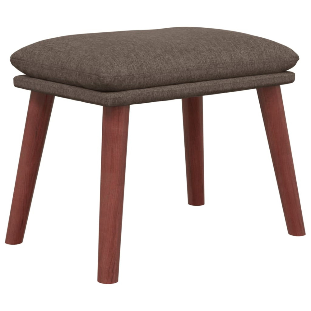 Produktbild för Fotpall taupe 45x29,5x35 cm tyg