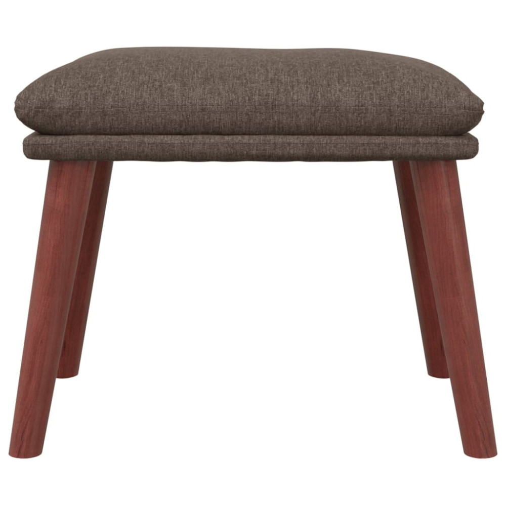 Produktbild för Fotpall taupe 45x29,5x35 cm tyg