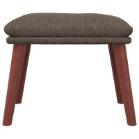 Produktbild för Fotpall taupe 45x29,5x35 cm tyg