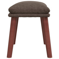 Produktbild för Fotpall taupe 45x29,5x35 cm tyg