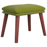 Produktbild för Fotpall ljusgrön 45x29,5x35 cm sammet