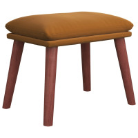 Produktbild för Fotpall brun 45x29,5x35 cm sammet