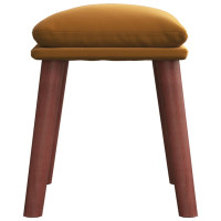 Produktbild för Fotpall brun 45x29,5x35 cm sammet