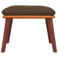 Produktbild för Fotpall brun 45x29,5x35 cm tyg och konstläder