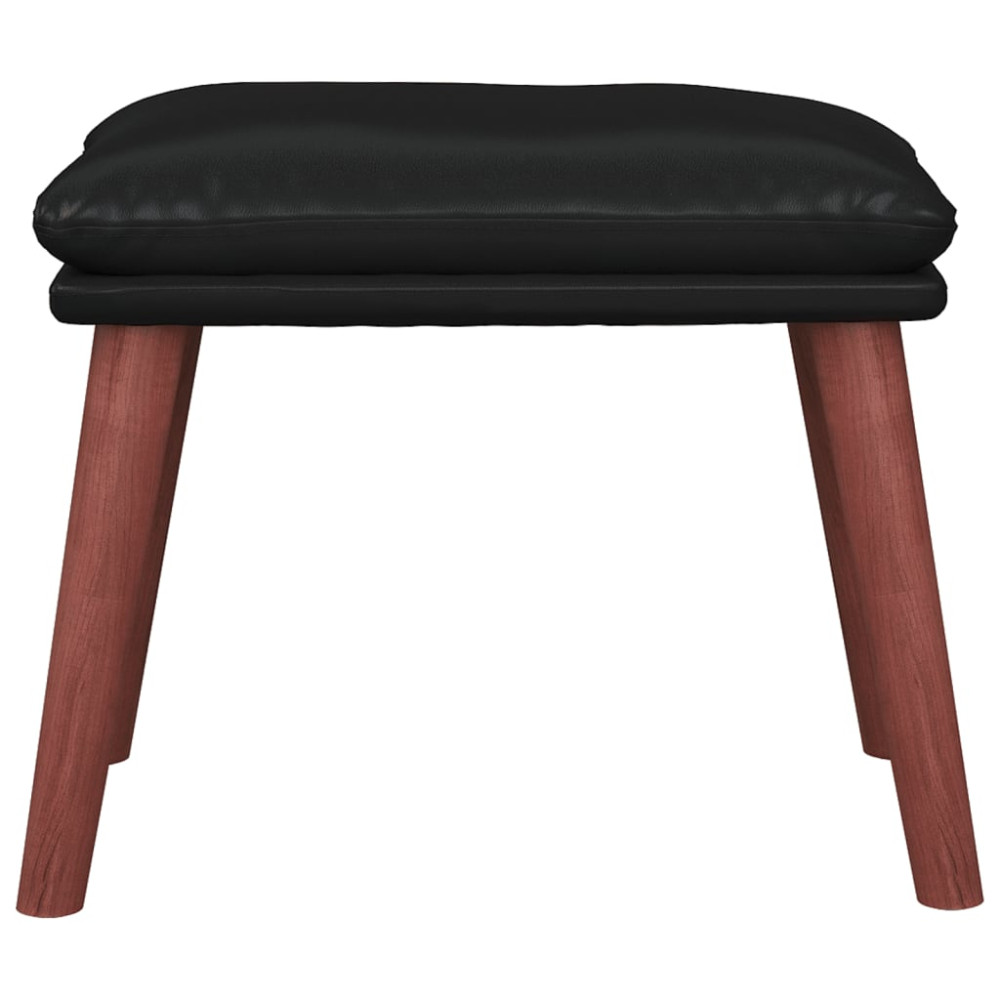 Produktbild för Fotpall svart 45x29,5x35 cm konstläder
