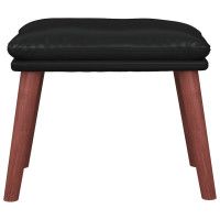 Produktbild för Fotpall svart 45x29,5x35 cm konstläder