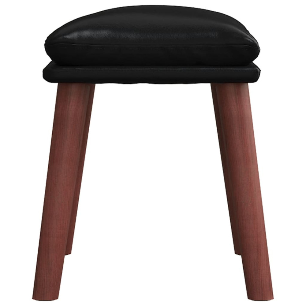Produktbild för Fotpall svart 45x29,5x35 cm konstläder