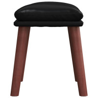 Produktbild för Fotpall svart 45x29,5x35 cm konstläder